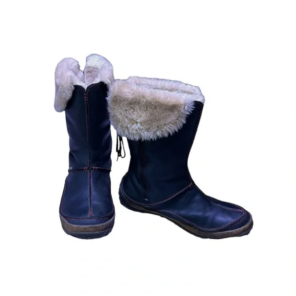 Merrell Shoes Merrell Oslo Waterproof Black Leather Fur Snow